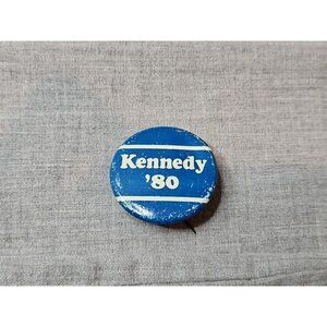 Vintage Ted Kennedy 1980 Campaign Pin/Button, 1.5''
